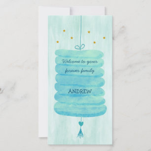 Adoption Card Blau - Eine Lampe für eine bleibende
