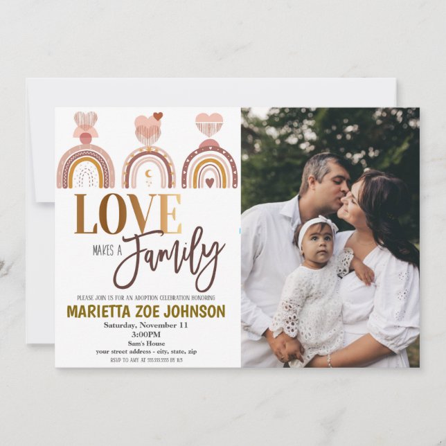 Adoption - Einladung (Vorderseite)