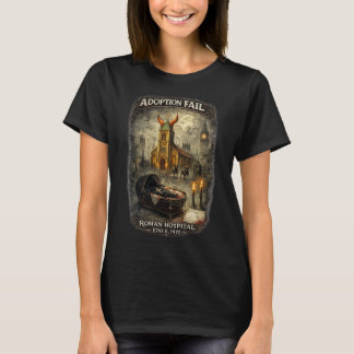 Adoption Fail Damen Schwarz T-Shirt