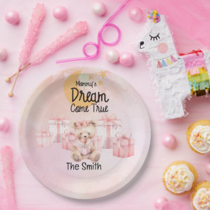 Adoption Foster Child Girl Pink Themenparty Pappteller