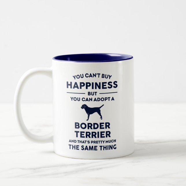 Adoption für Grenzgänger Zweifarbige Tasse (Links)