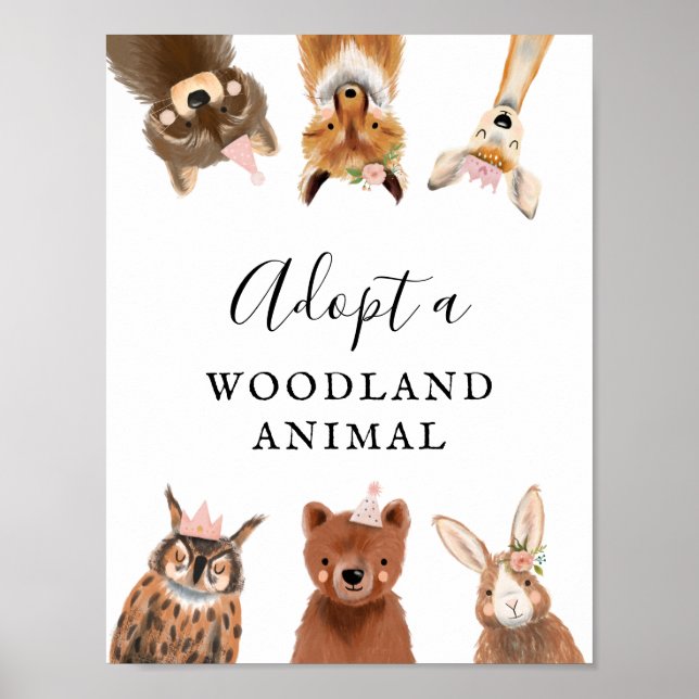 Adoption | Gir Woodland Geburtstagsunterschrift Poster (Vorne)