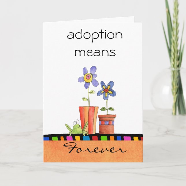 Adoption Glückwunschkarte Karte (Vorderseite)