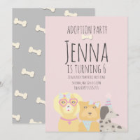Adoption Haustier Hund Welpe Geburtstagsparty