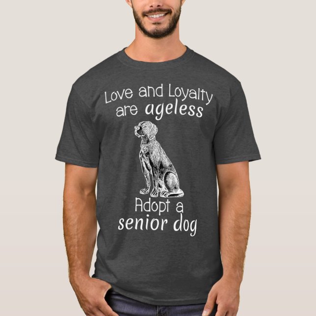 Adoption-Hemd für Senior Hunde für Rettungsanwälte T-Shirt (Vorderseite)