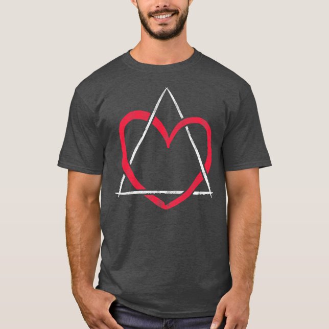 Adoption Herz Liebe Symbol für Kinderhilfe Mama Va T-Shirt (Vorderseite)