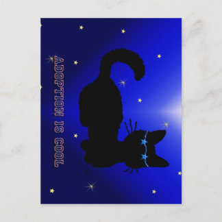 Adoption ist cool postkarte