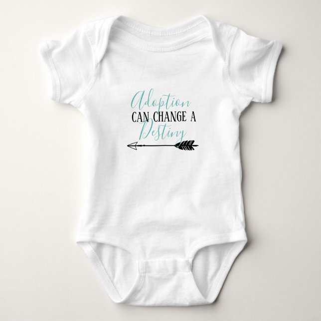 Adoption kann ein Schicksal ändern - adoptieren Baby Strampler (Vorderseite)
