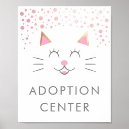 Adoption | Kitty Cat Birthday Party Poster