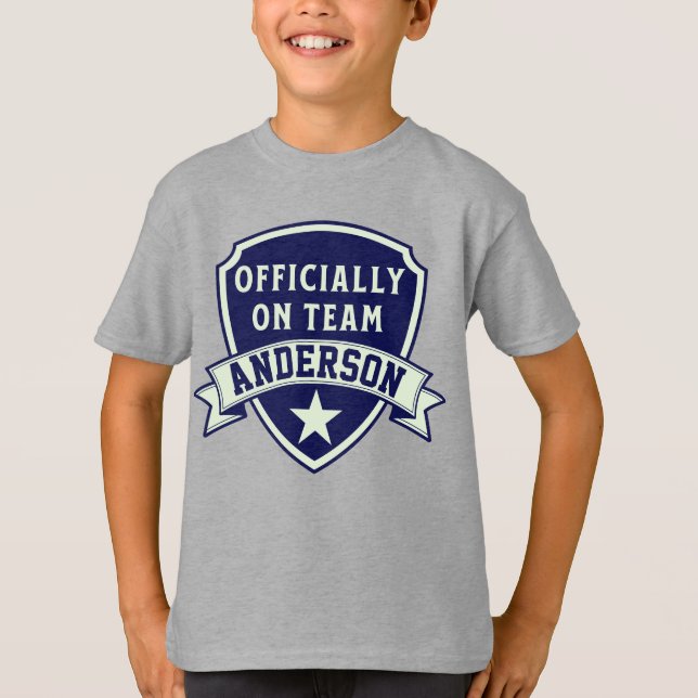 Adoption "Offizielles Team" Name Gotcha-Tag T-Shirt (Vorderseite)