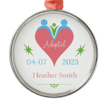 Adoption Ornament Personalisiert als Erstes Weihna