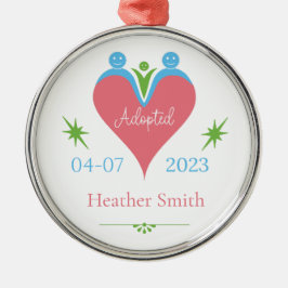 Adoption Ornament Personalisiert als Erstes Weihna Aus Metall
