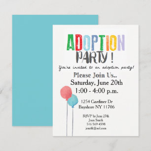 Adoption Party Einladung