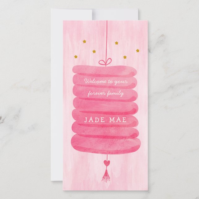 Adoption Pink - Eine Lampe für eine bleibende Fami (Vorderseite)