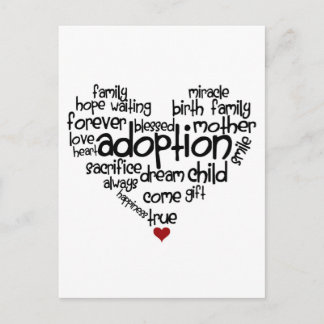 Adoption Postkarte