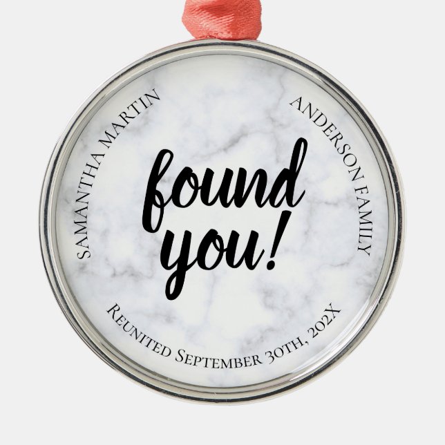 Adoption Réunion en céramique Ornement (Devant)