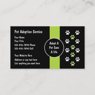 Adoption-Service-Visitenkarten Visitenkarte