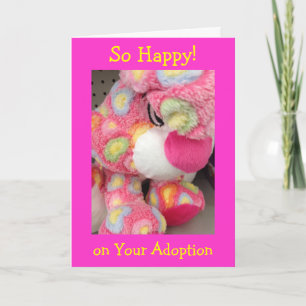 ADOPTION=SO VIEL LIEBE/SO VIELE KISSEN-GLÜCKWUNSCH KARTE