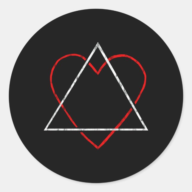 Adoption-Symbol Adoptierend Eltern fördern Adoptiv Runder Aufkleber (Vorderseite)