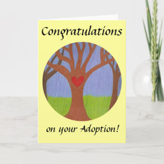 Adoption Tree Herzlichen Glückwunsch zu Ihrer Adop Karte