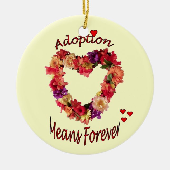 Adoption verzieren für immer keramik ornament (Vorne)