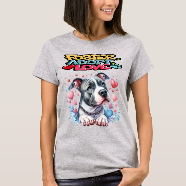 Adoption von Haustieren T-Shirt (Vorderseite)