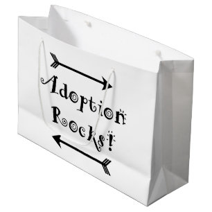 Adoptions-Felsen! Große Geschenktüte