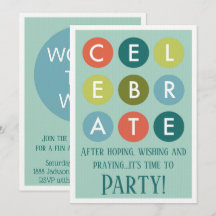 Adoptions-Party-moderne Kreis-Mitteilung