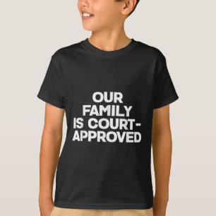 Adoptionsankündigungs-Tag Familie genehmigt T-Shirt