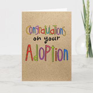 Adoptionsglückwunschgrüße Karte