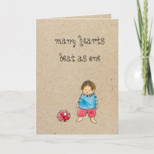 Adoptionsgrußkarte Karte