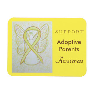 Adoptive Eltern Bewusstsein Ribbon Angel Magnet