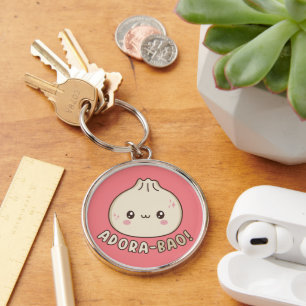 Adora-Bao Niedlich Kawaii Bao Dumpling Pun Lover Schlüsselanhänger