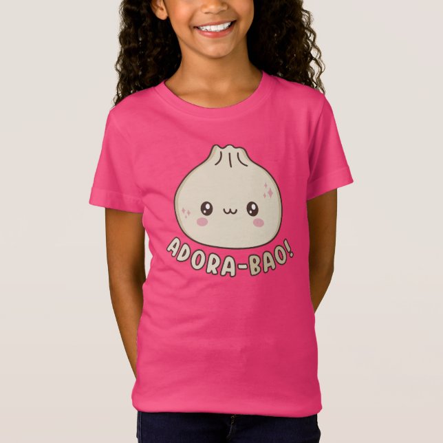 Adora-Bao Niedlich Kawaii Bao Dumpling Pun Lover T-Shirt (Vorderseite)
