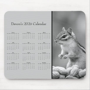 AdorablChipmunk: Benutzerdefinierter Kalender für  Mousepad