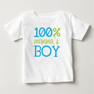 Adorable "100% Momma's Boy" T - Shirt