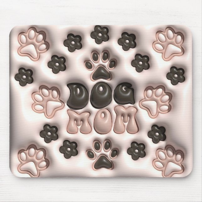 Adorable 3D-Hunde-Mama Mousepad (Vorne)