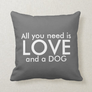 Adorable Alles was Sie brauchen ist Liebe und ein  Kissen