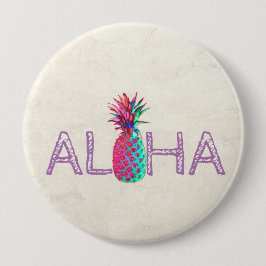 Adorable Aloha Hawaiian Ananas Button