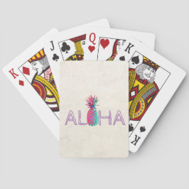Adorable Aloha Hawaiian Ananas Spielkarten
