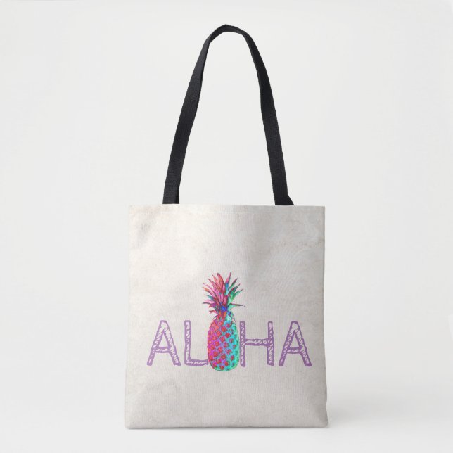 Adorable Aloha Hawaiian Ananas Tasche (Vorderseite)