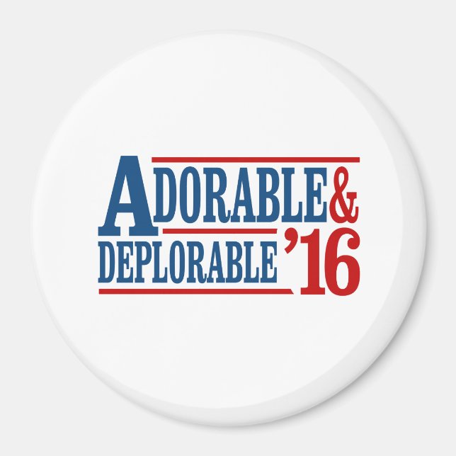 Adorable and bedauernswert 2016 - weiß — Wahl 2 Magnet (Vorne)