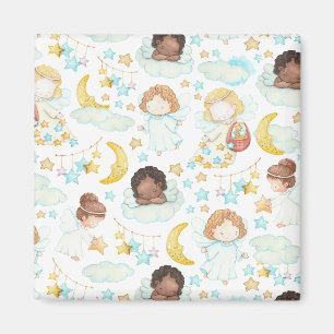 Adorable Angels and Stars Kunst, Dichtung und Musi Magnet