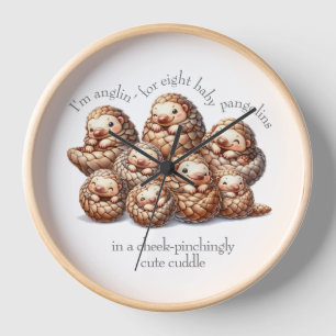 Adorable Anglin" für 8 Niedliche Pangoline Uhr