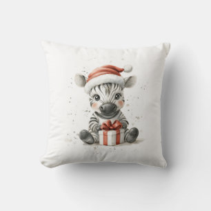 Adorable Animal Christmas Series Baby Zebra in San Kissen