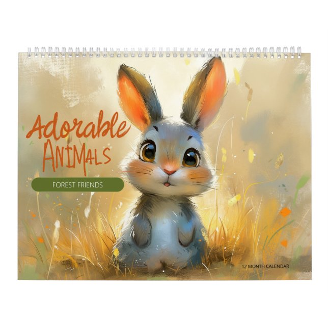 Adorable Animals: Forest Friends 1 Kalender (Titelbild)