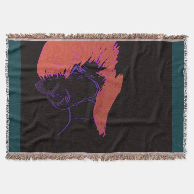 Adorable Animation Character Throw Blanket Decke (Vorderseite)