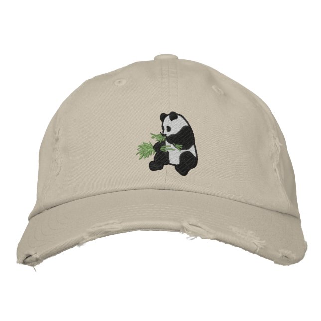 Adorable, anpassbare Panda-Hat Bestickte Kappe (Vorderseite)