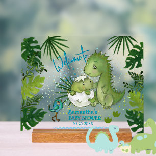 Adorable Aquarelle Dinosaures Baby shower Bienvenu