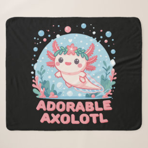 Adorable Axolotl Wasserdichte Sherpadecke